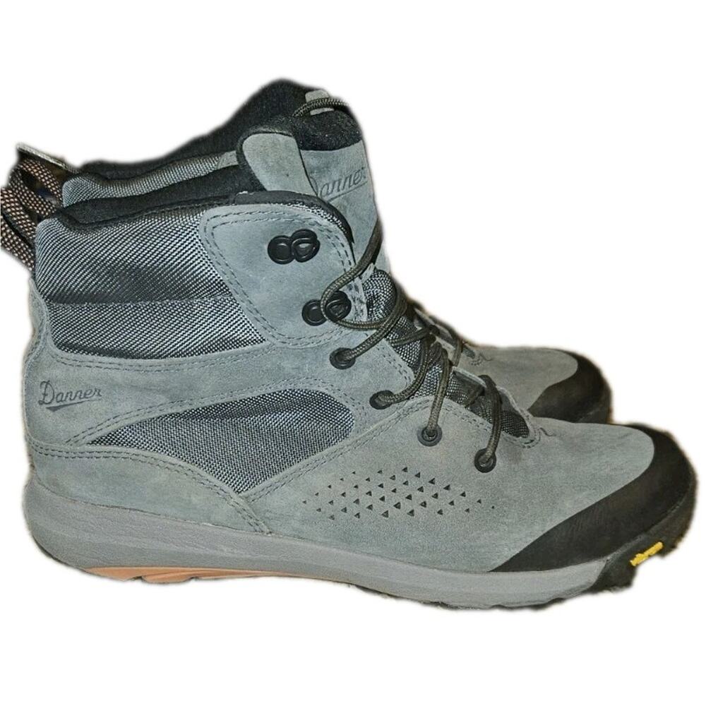 Women's DANNER Inquire Mid 5 Gray Salmon Hiking Boots Size 9.5